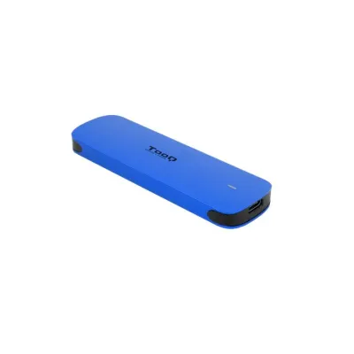 TooQ caja externa disco duro M.2 USB-C Azul