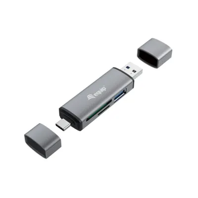 Equip m&uacute;ltiple lector de tarjetas SD / USB / USB-C / OTG
