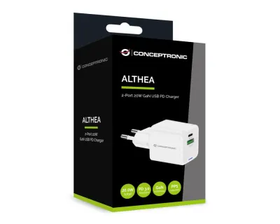 Cargador Conceptronic USB-C y USB-A 20W