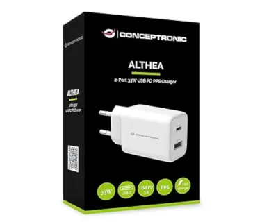 Cargador Conceptronic USB-C y USB-A 33W