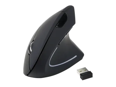 Rat&oacute;n ergon&oacute;mico vertical wireless color negro