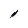 RCA Conector Macho Plástico Color Negro