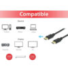 Cable DisplayPort 1.4 8K 60Hz 2m - Imagen 2