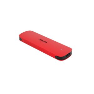 TooQ caja externa disco duro M.2 USB-C Rojo