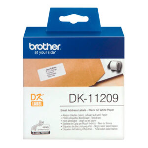 Rollo 800 etiquetas precortadas blancas de 29 x 62 mm
